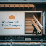 Drewniana listwa parapetowa na palecie