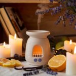 Aromatyczny olejek waniliowy w ceramicznym kominku