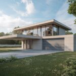Nowoczesny projekt domu z tarasem nad garażem