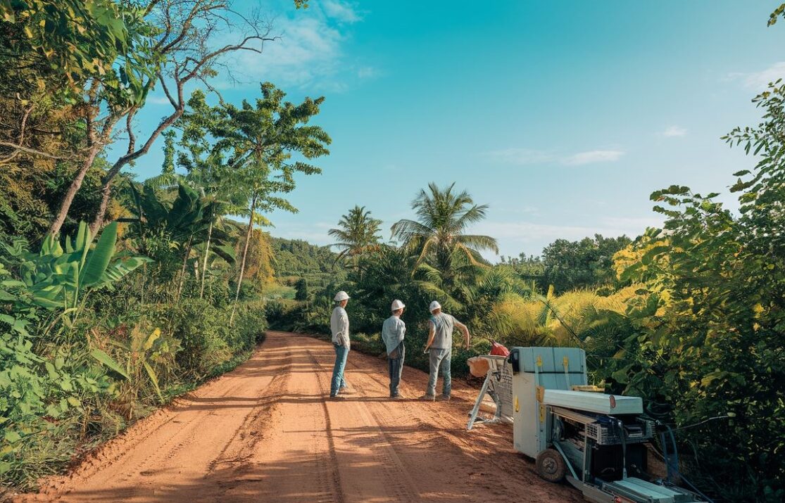 Proces planowania drogi w terenie wiejskim