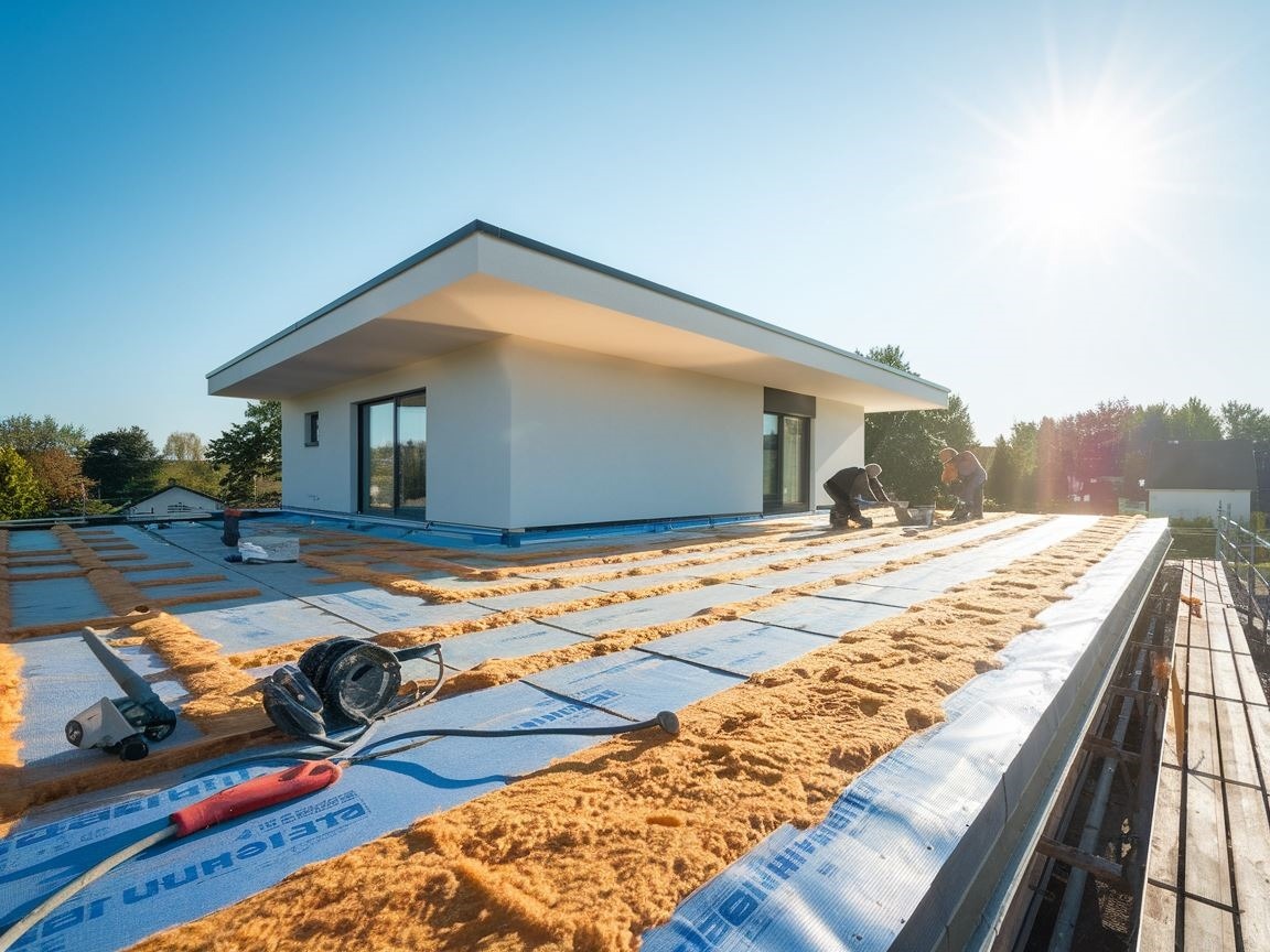 Warstwy izolacyjne na stropodachu