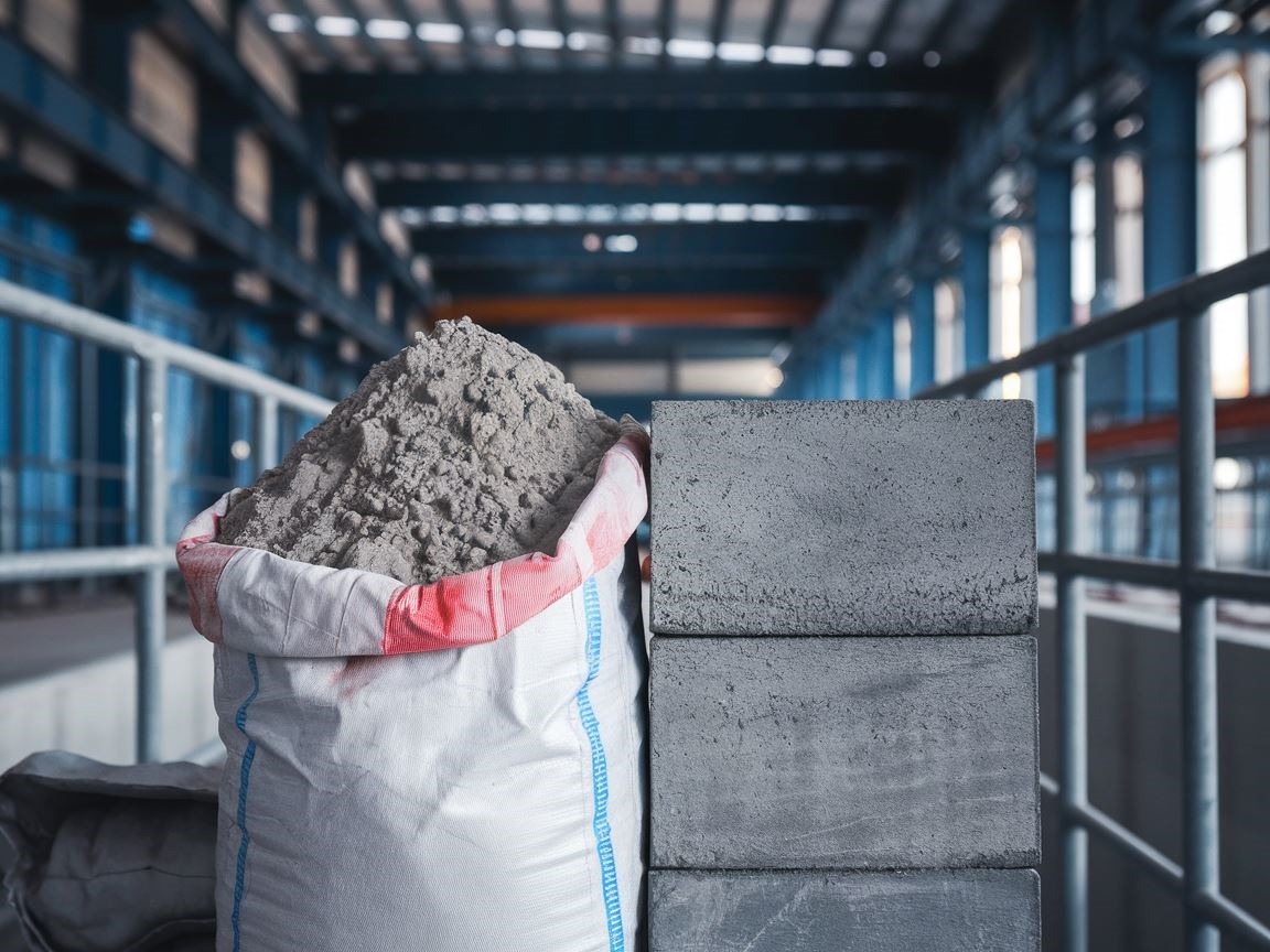Zbliżenie na cement i beton w wysokiej jakości