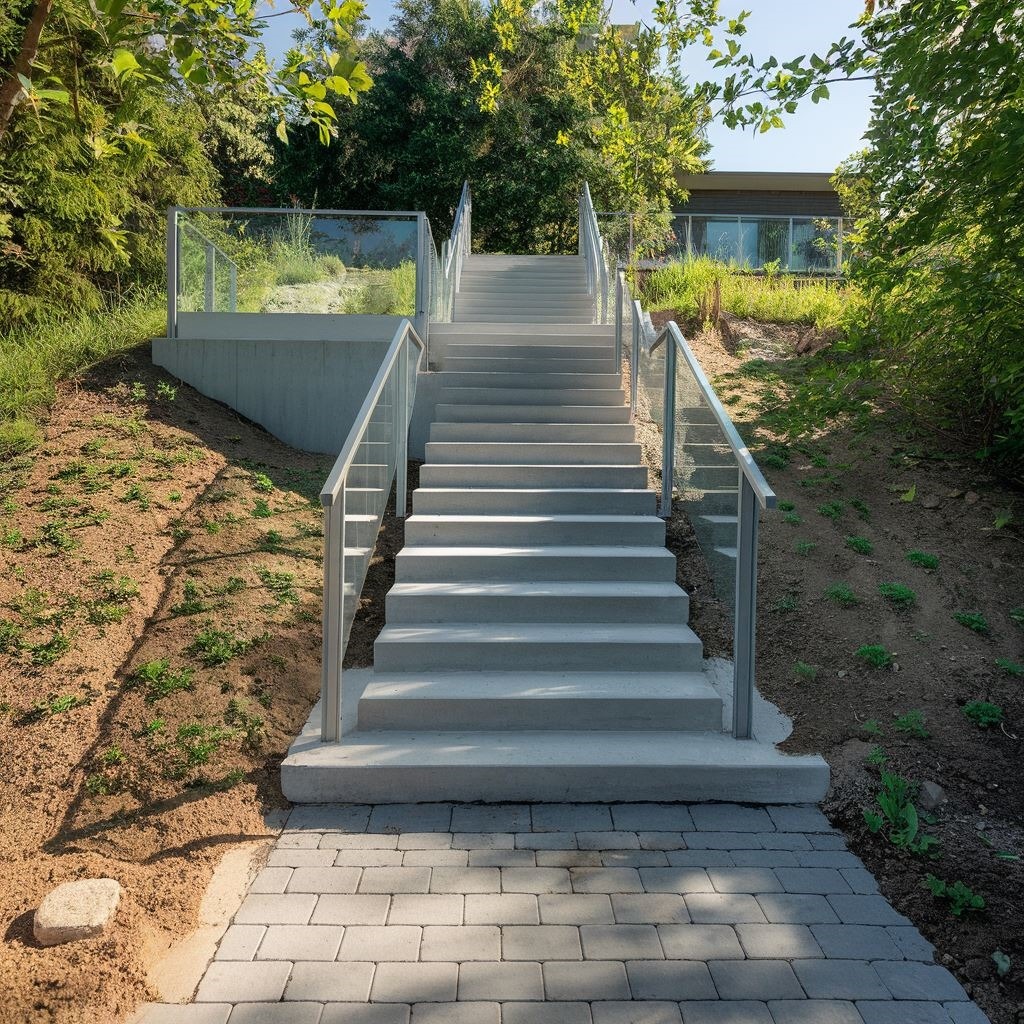 betonowa podstawa pod schody z kostki
