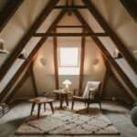 drewniane belki sufitowe