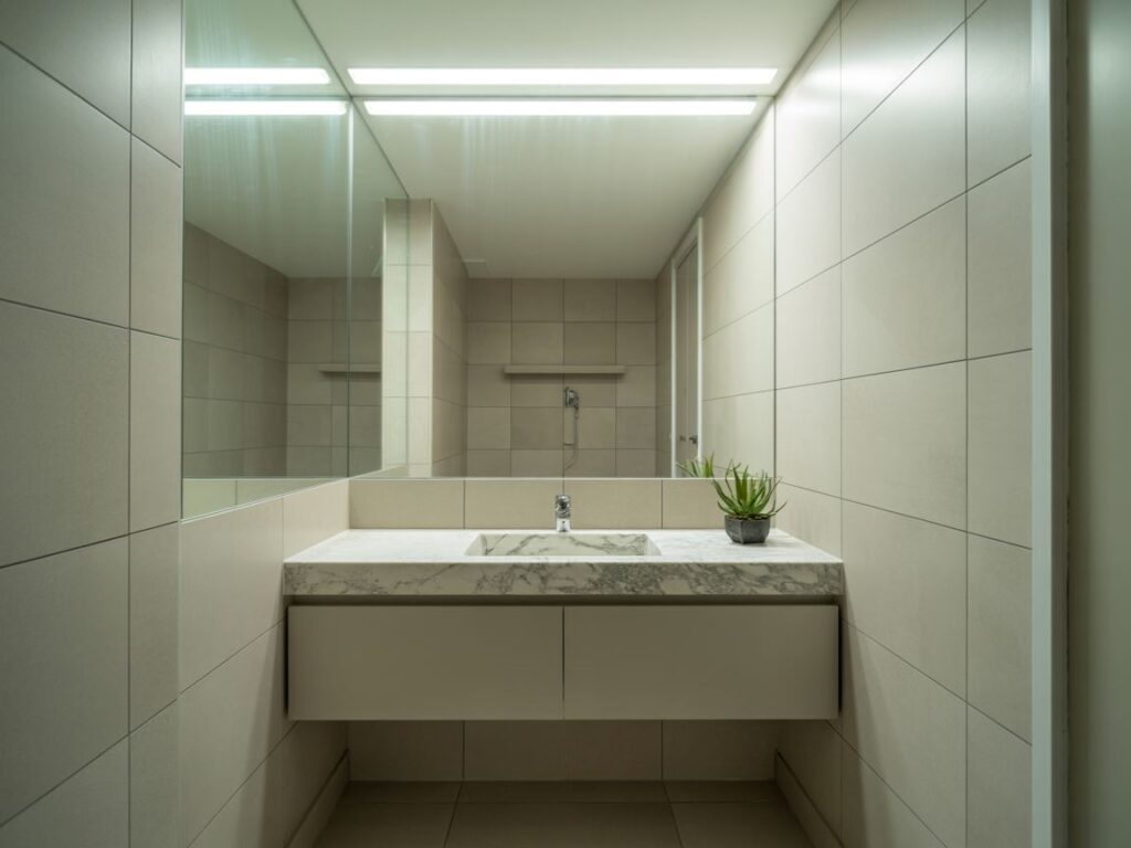 minimalistyczna łazienka