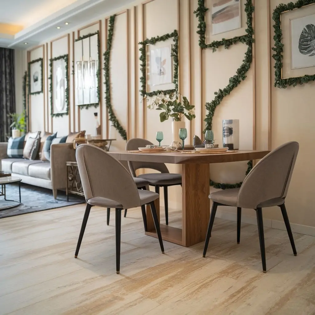 nowoczesny salon z obrazem