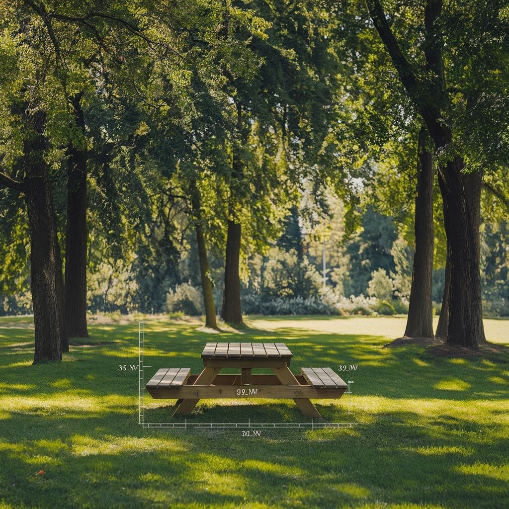 pomiar stołu ogrodowego