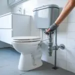 zamknięcie dopływu wody do spłuczki