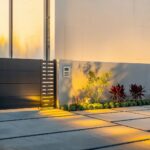 zielone otoczenie wjazdu