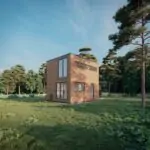 mały nowoczesny dom